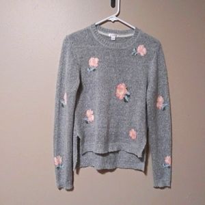 Floral sweater